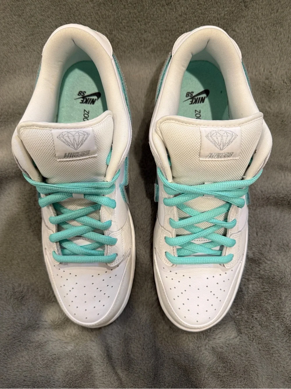 Nike SB Dunk Low Diamond Supply Co White Diamond Size 13M BV1310-100 DS OG ALL